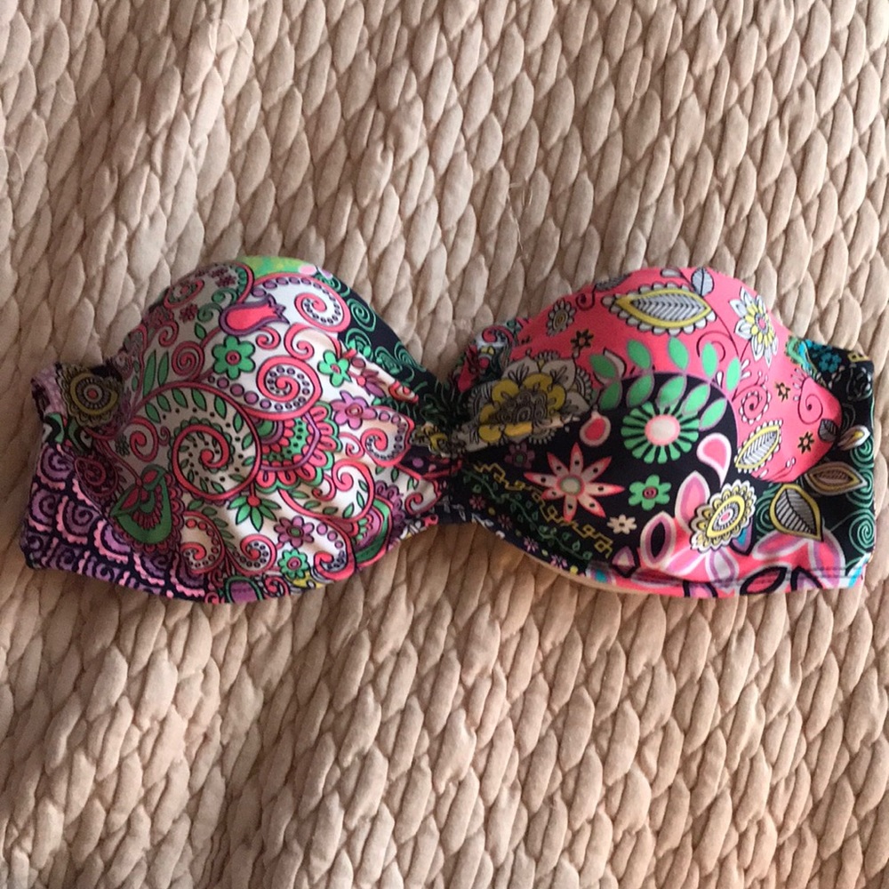 Tie back bandeau bikini